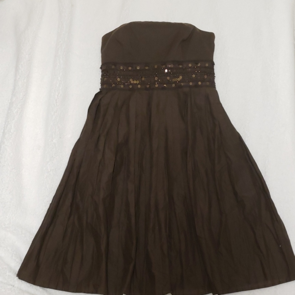 NWT Ann Taylor Petite Strapless Beaded Dress